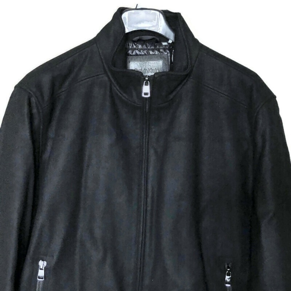 Calvin Klein full zip wool bomber jacket c… - Picture 2 of 8